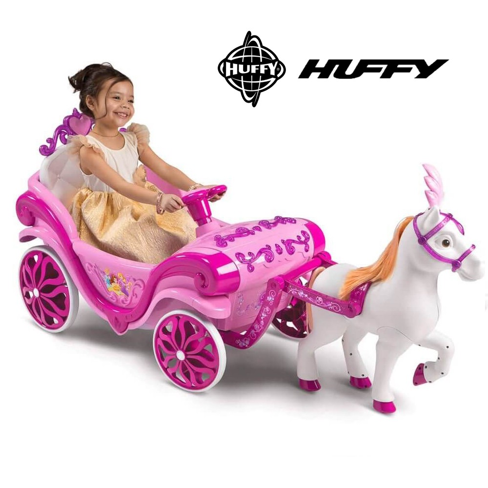 Huffy Disney Princess Royal Horse and Carriage Girls 6V Battery-Powered Ride-On รถแบตเจ้าหญิง