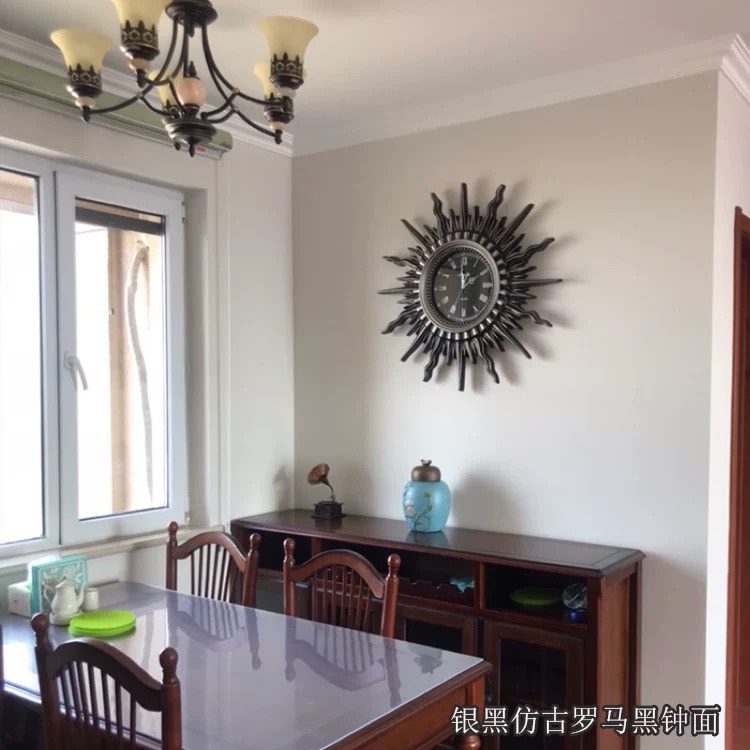 CT025C007 INTERY นาฬิกาพระอาทิตย์ นาฬิกา นาฬิกาติดผนัง นาฬิกาแต่งห้อง นาฬิกาเสริมดวง นาฬิกาสวย wall clock sun style