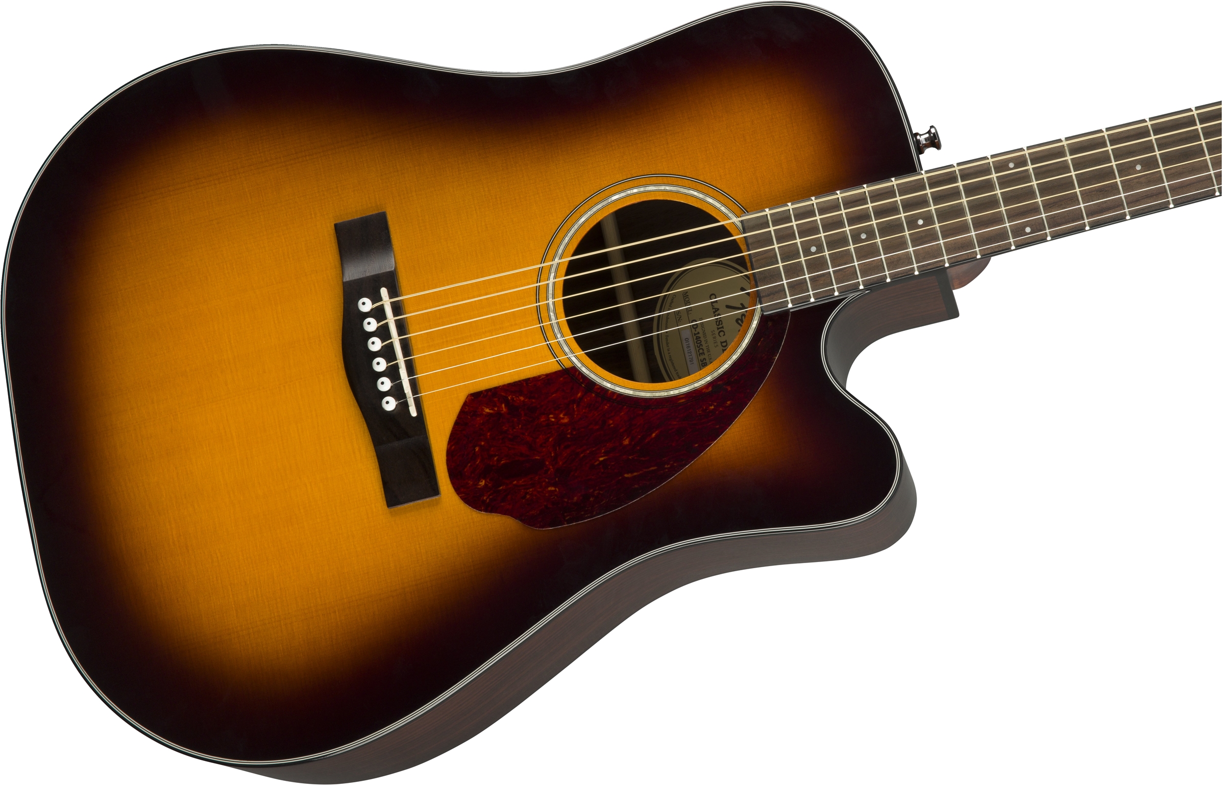 กีต้าร์โปร่ง Fender CD-140SCE SUNBURST W/ CASE