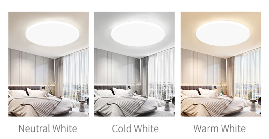 Ceiling Kit Color Change 36W ชุดกึ่งดวงโคมแอลอีดี สำหรับเปลี่ยนโคมเพดาน เปลี่ยนสีได้ 3 สี แสงขาว ขาวนวล และ แสงเหลือง หรี่แสง ด้วยสวิตซ์ ปิด-เปิด ทั่วไป ขนาด 36 วัตต์