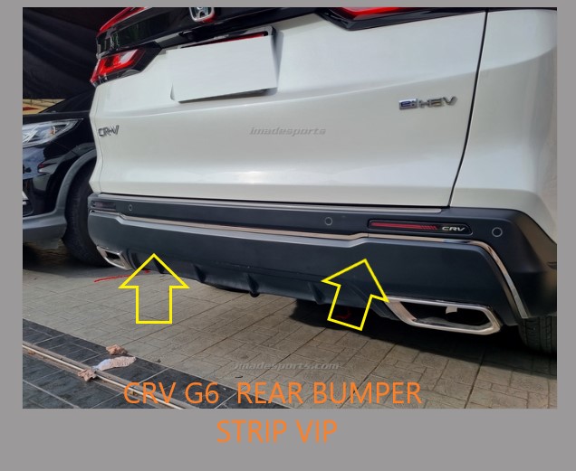 CRV G6 คิ้วตกแต่งกันชนท้าย VIP