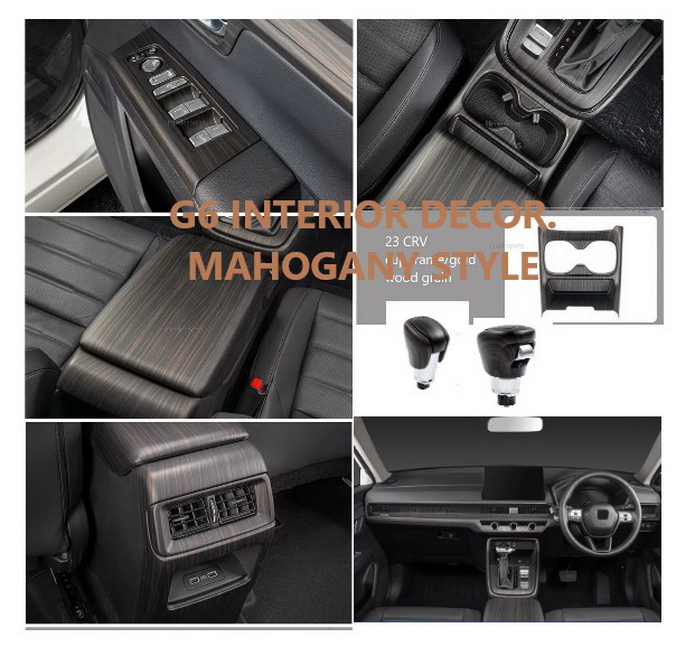 ชุดตกแต่งภายใน CRV G6 2023-2026 ลายไม้ Mahogany