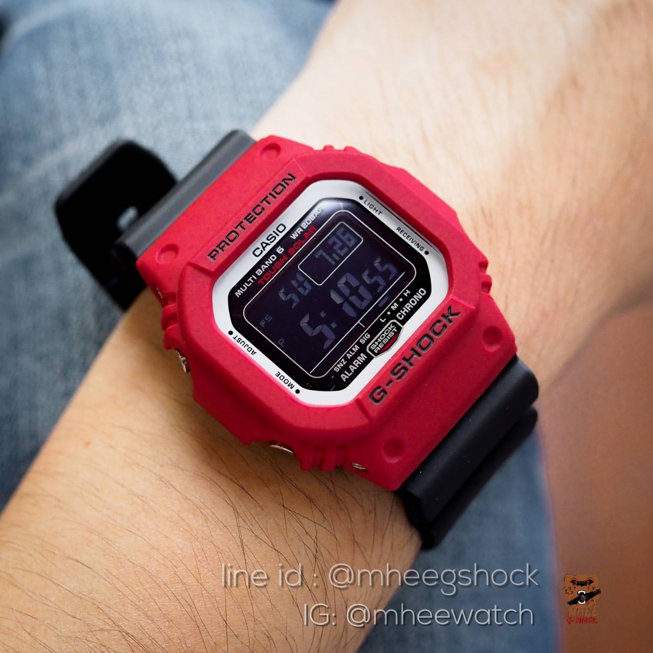 Casio G-Shock ยักษ์เล็ก สีแดง ดำ รุ่น GW-M5610RB-4DR สินค้าใหม่ ของแท้ รับประกันศูนย์ CMG