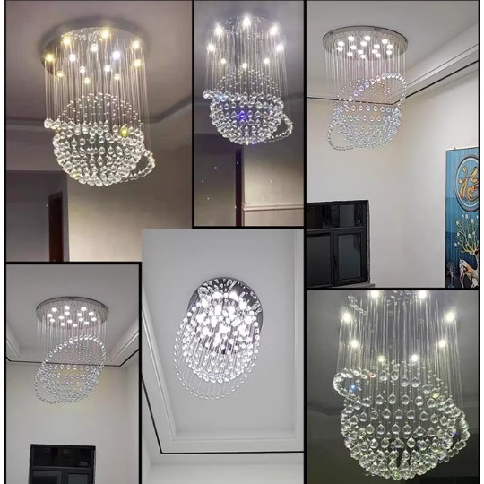 CT195A163 SOTMIA โคมระย้า โคมไฟพวงองุ่น ไฟติดโถงบรรได