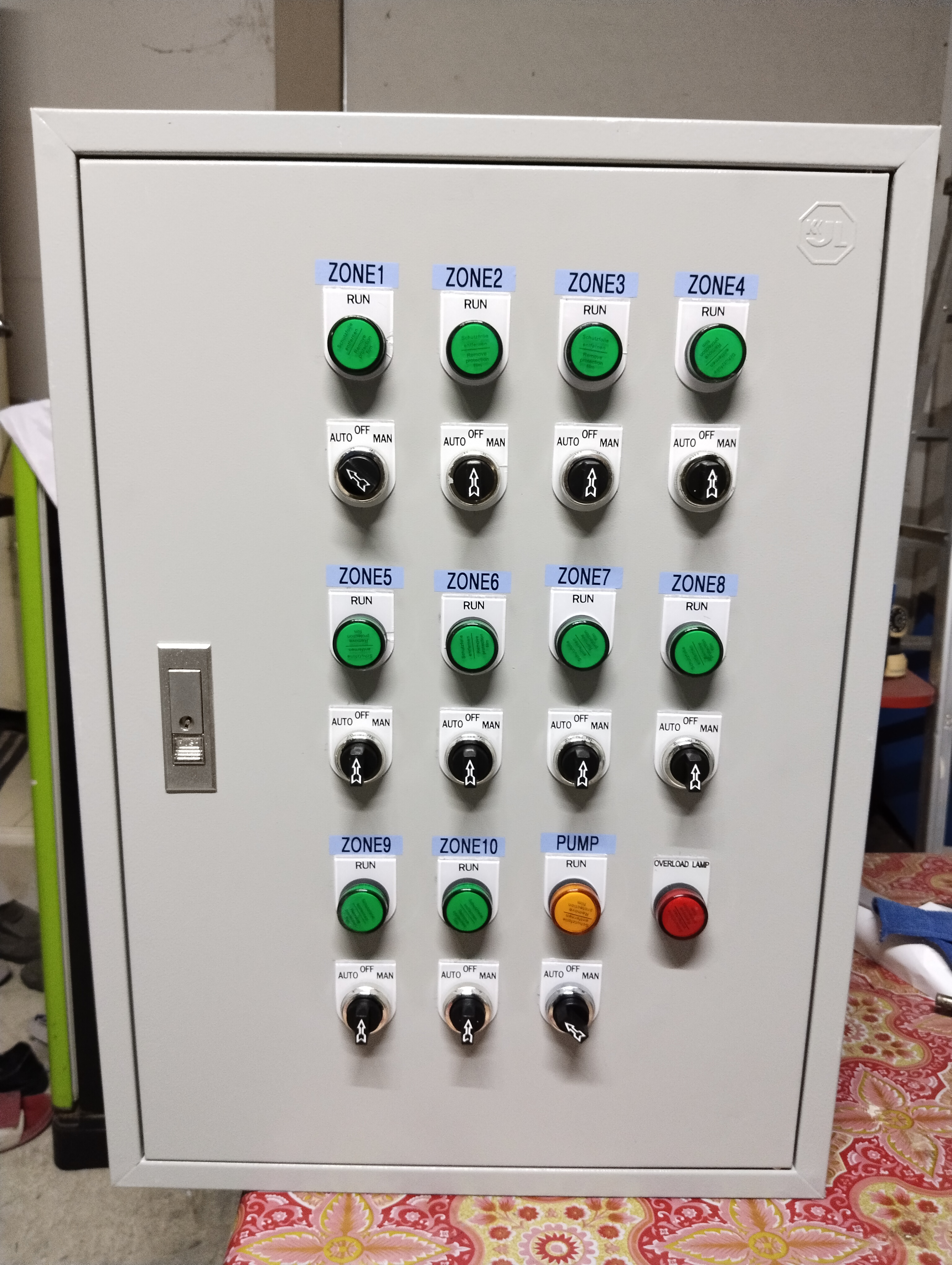 ตู้คอลโทรลตั้งเวลาด้วย Timer 10 โซน