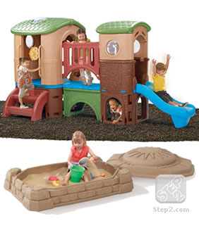 STEP2 Clubhouse Climber & Sandbox Combo