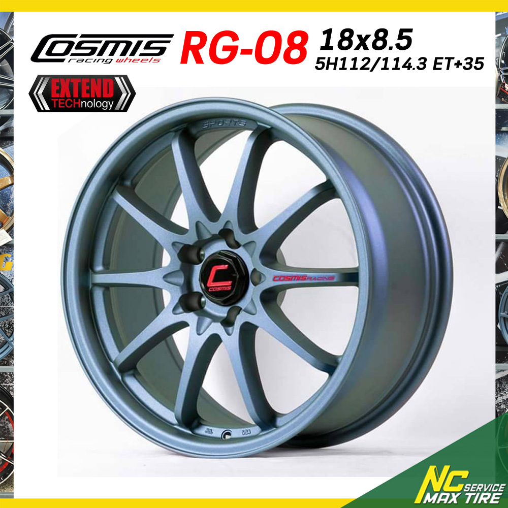 ราคาจอง ก่อนเปิดตัว / Cosmis RG-08 / 18x8.5 5H112/114.3 ET35 / 3 สี / ราคารวม 4 วง ล้อเปล่า / กระบะเตี้ย และ เก๋งซีดาน