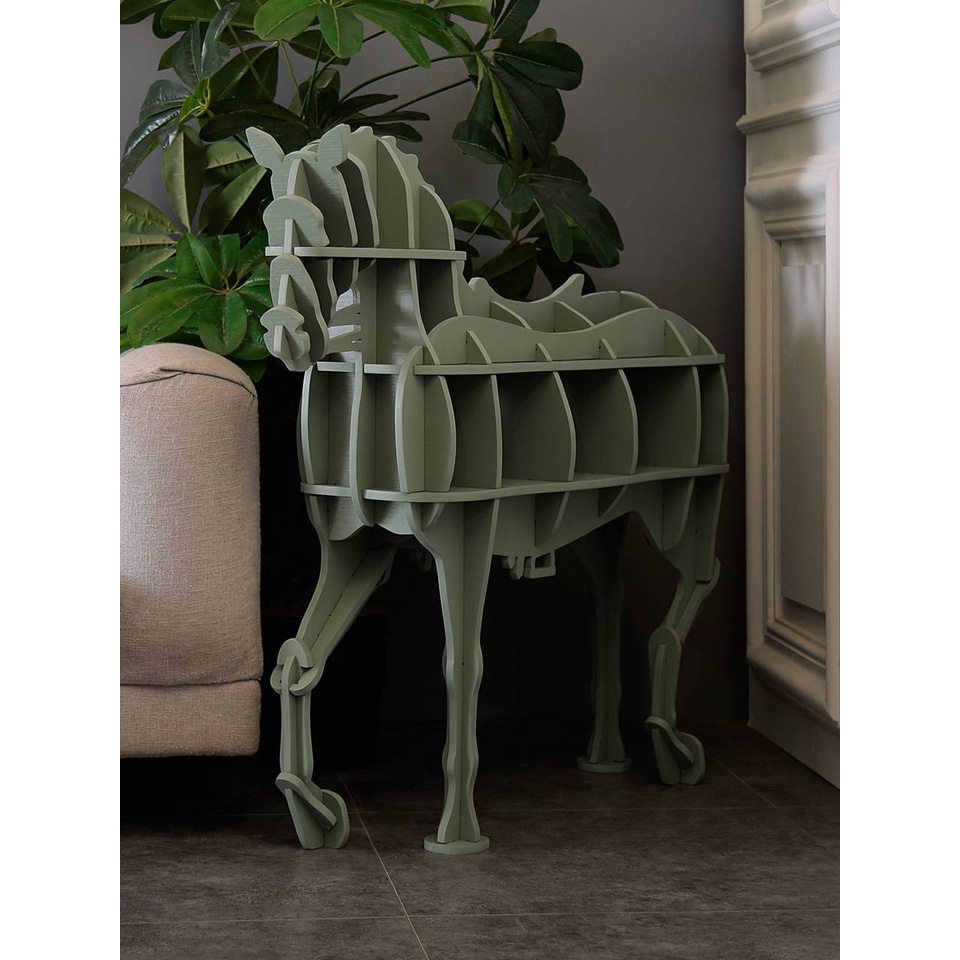 CT139D059 ZEITAKU ชั้นวางหนังสิอ ชั้นวางหนังสือม้า ชั้นวางหนังสือไม้ ของตกแต่งบ้าน