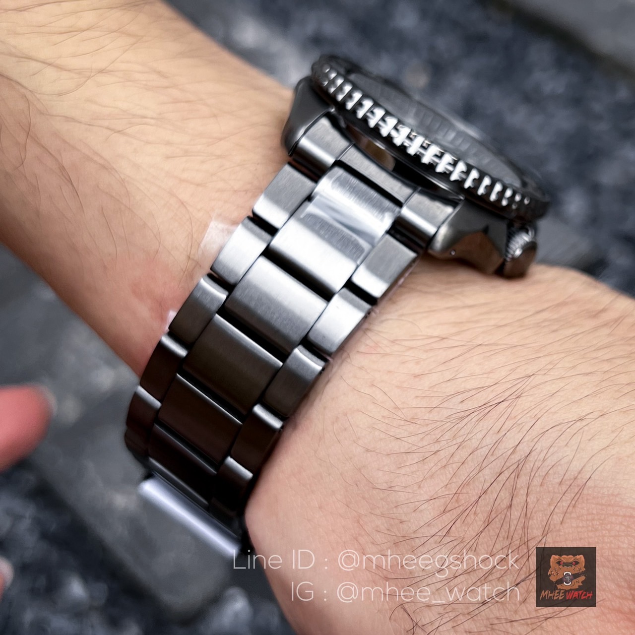 Seiko สแตนเลสรมดำ Automatic PVD Black รุ่นSRPD65K1