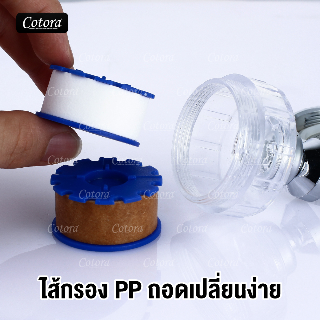 หัวต่อก๊อกน้ำ กรองน้ำสะอาด กรองได้ละเอียด 5 ไมครอน