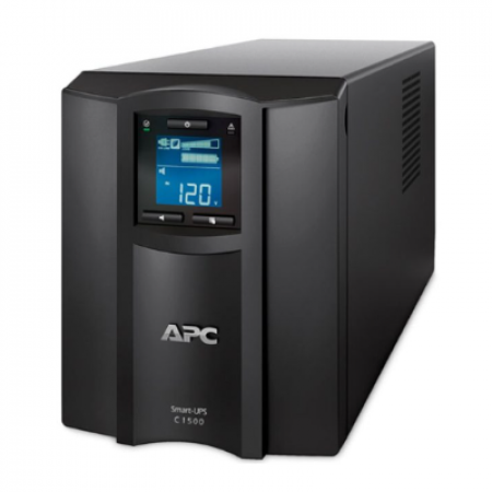 APC SMC1500IC APC Smart-UPS C, Line Interactive, 1500VA, 900 Watt Tower, 230V, 8x IEC C13 outlets, SmartConnect port, USB and Serial communication, AVR, Graphic LCD