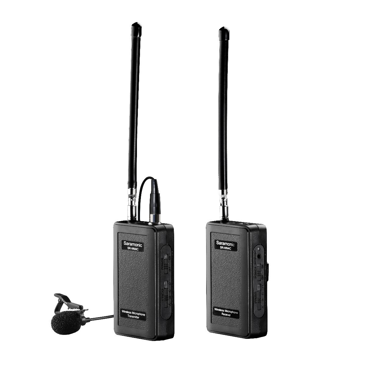 Saramonic SR-WM4C Kit 1 R ไมโครโฟนไร้สายพร้อมมิกเซอร์ คลื่น VHF (2ตัวรับ+2ตัวส่ง)