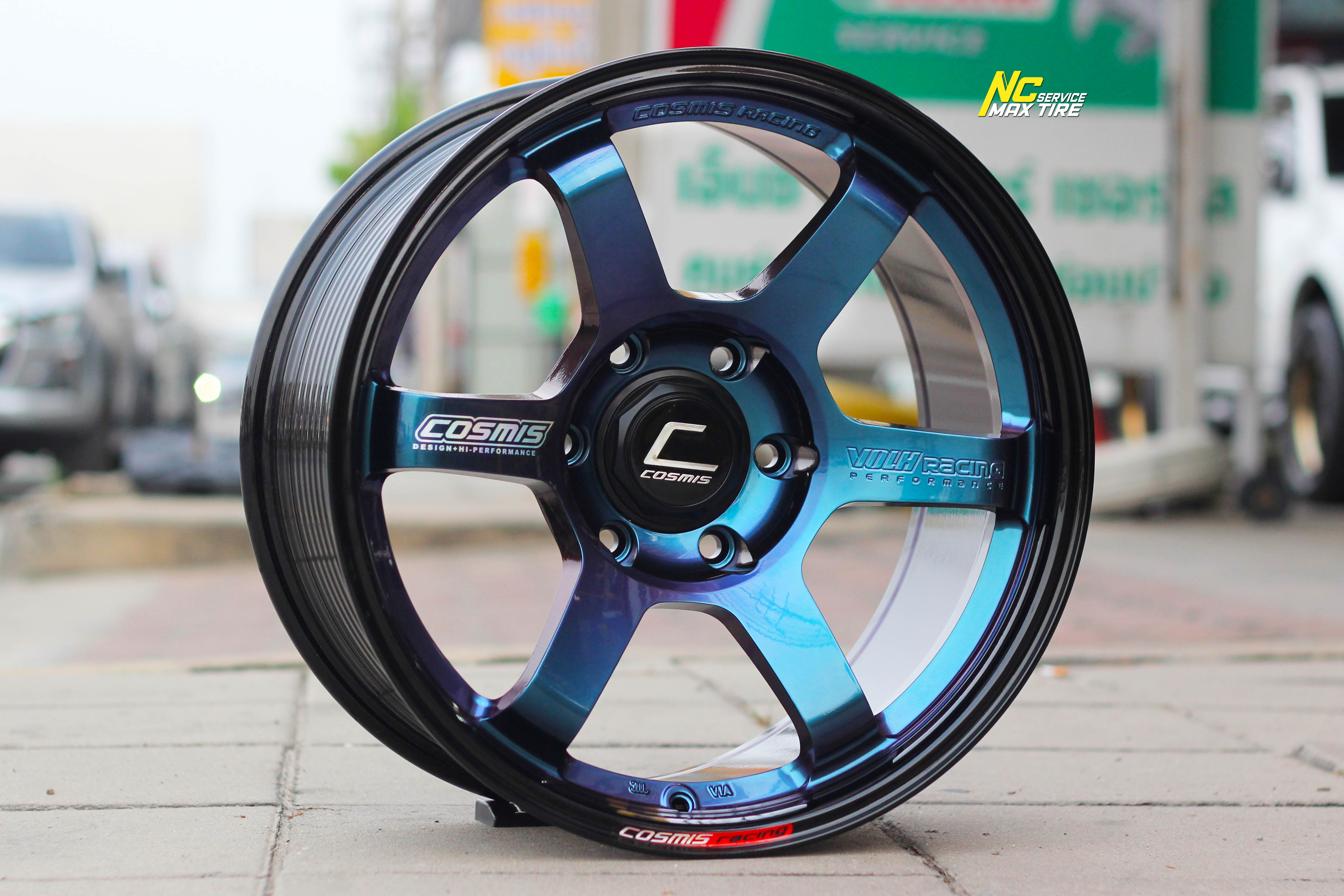 ล้อแม็กสวยๆ / ล้อแม็กขอบ18 / Cosmis / RG-06SR / ล้อแม็กสีพิเศษ / 18x9.0 6H139.7 ET0 / Custom Color / Power Blue / ล้อแม็กสำหรับรถกระบะตัวสูง / SUV / PPV