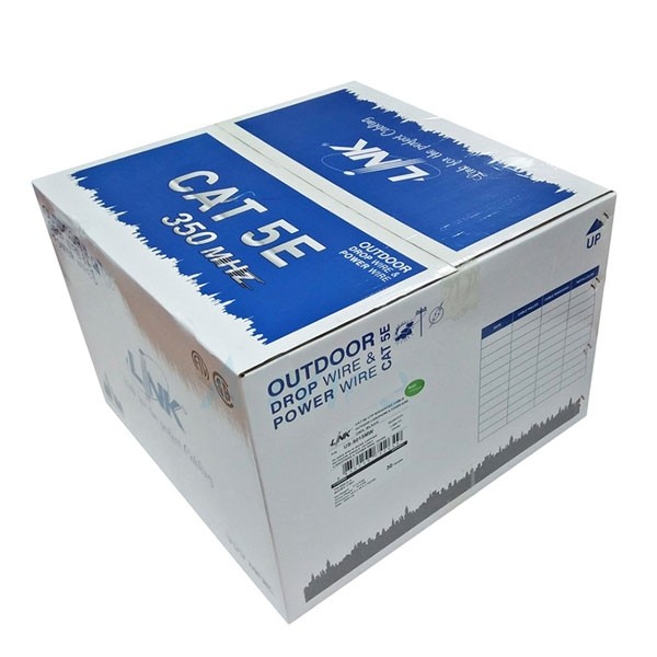 US-9015MW CAT5E Outdoor UTP PE w/Drop Wire & Power Wire Cable, Bandwidth 350MHz, CMX Black Color 305 M./Reel in Box