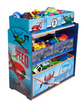 Delta Disney Planes Multi-Bin Toy Organizer, Blue