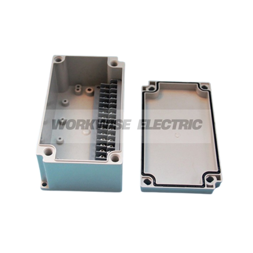 "TIBOX" TJ-15P-S กล่องพลาสติก พร้อมเทอร์มินอลบล็อก (Plastic Terminal Block Box IP66) 15Pole 10A Size : 180x100x75 mm.