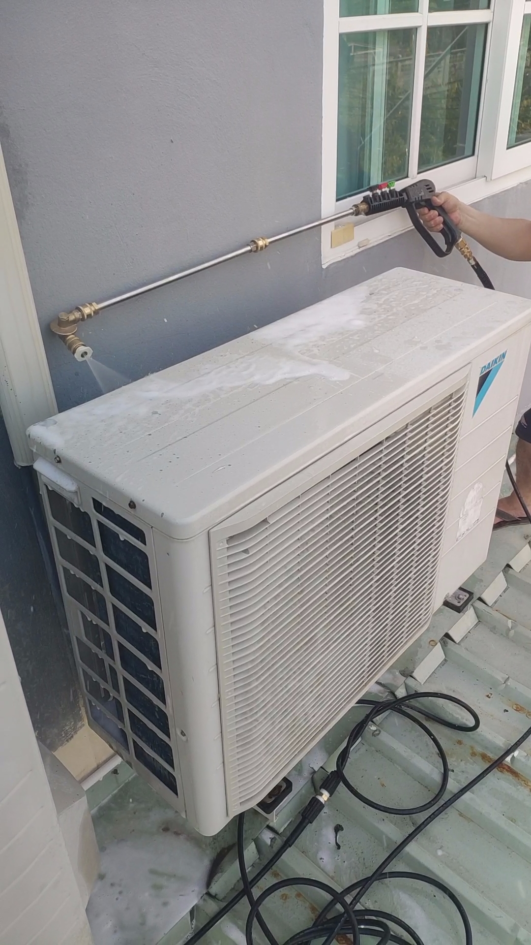 หัวฉีดน้ำแรงดัน 240 องศา ปรับได้ 7 มุม Pivoting Coupler 4500 PSI (ฟรี หัวฉีด5สี)