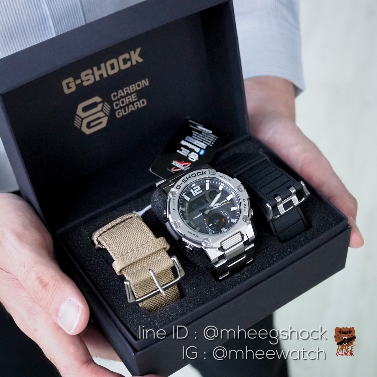 G-Steel Bluetooth Carbon Core Guardรุ่นพิเศษมีสายเปลี่ยนถึง3ชุด GST-B300E-5A