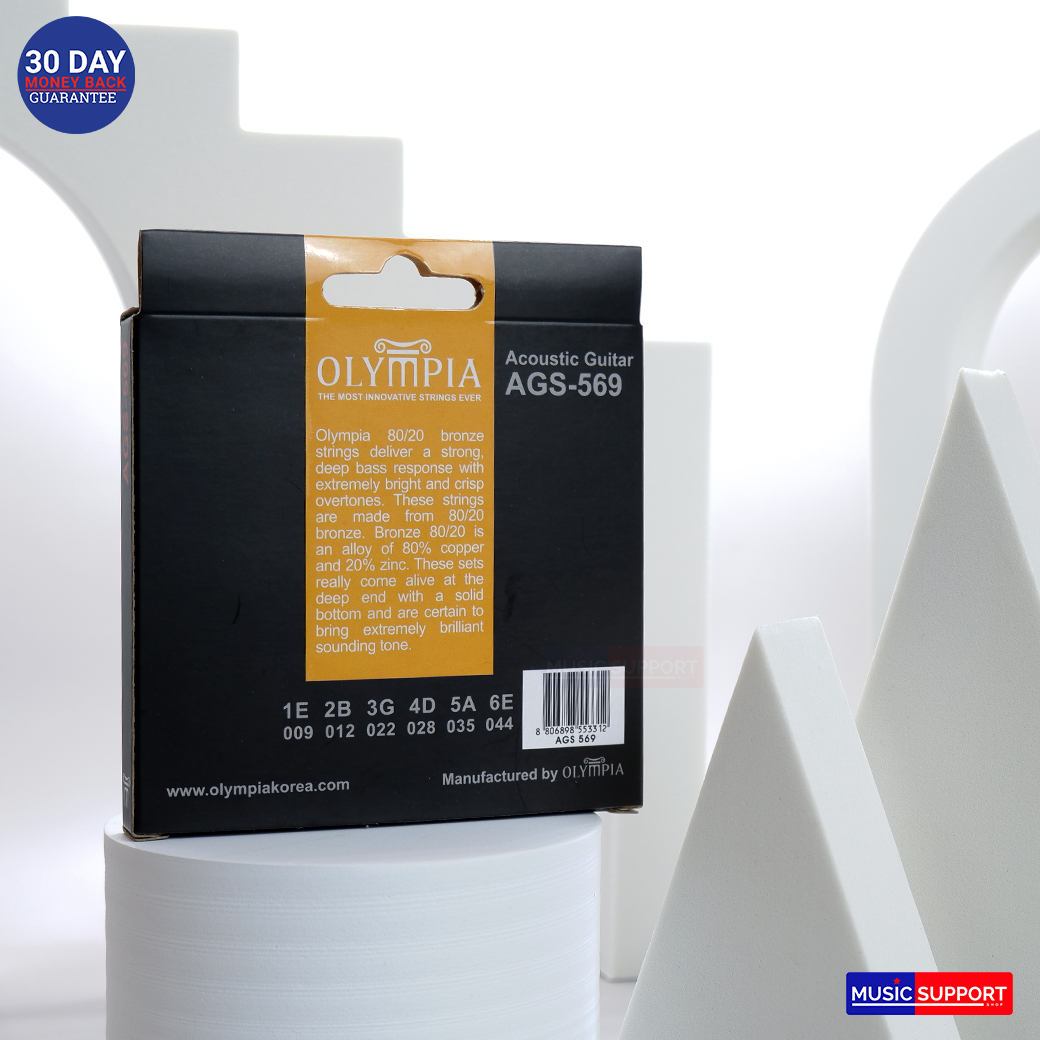 สายกีตาร์โปร่ง Olympia AGS-569 (เบอร์ 9-44)