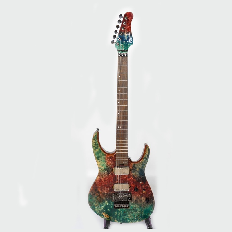 กีต้าร์ไฟฟ้า Kazuki Dragon Series Floydrose สี Red Green