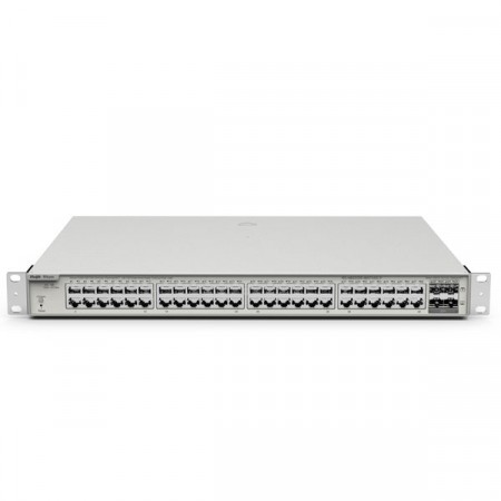 Reyee RG-NBS3200-48GT4XS-P 48-Port L2 Cloud Managed PoE 10G Switch, 48 Gigabit RJ45 PoE/PoE+ Ports, 4 x 10G SFP+ Slots, 370W PoE Power budget, Rack-mountable Steel Case