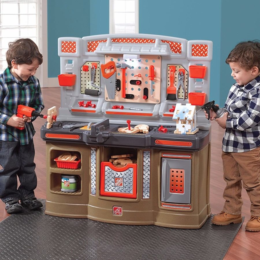 Step2 Home Depot Big Builders Pro Workshop ชุดของเล่นช่างจำลอง