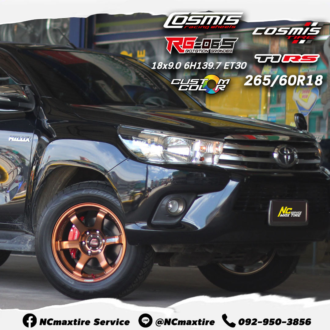ล้อแม็กขอบ18 / Cosmis / RG06S / T1RS / 18x9.0 6H139.7 ET0 / 265/60R18