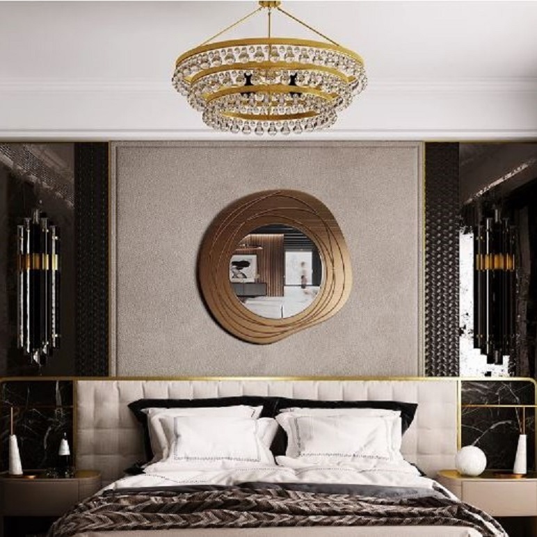 CT218G015 SOSHOKU กระจกตกแต่งผนัง ตกแต่งบ้าน ร้านอาหาร Wall decoration กระจกฮวงจุ้ย