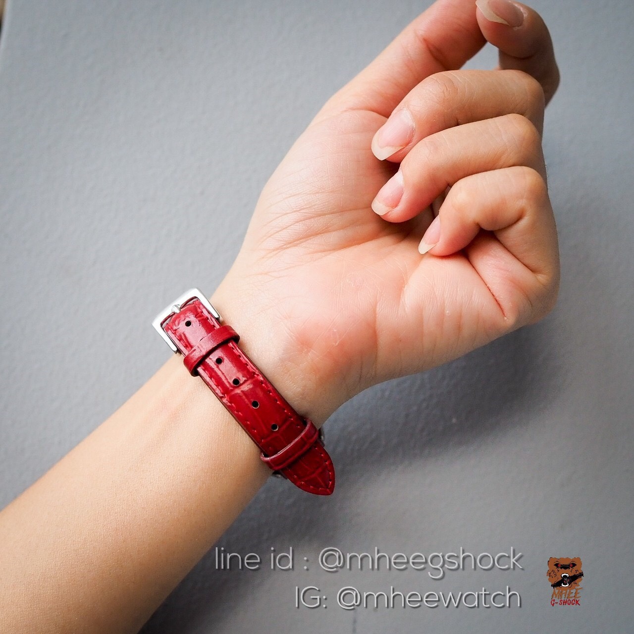 Casio สายหนัง Red Wine หน้า Franck Muller