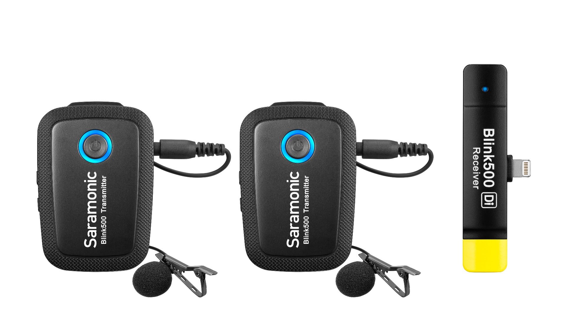 Saramonic Blink500 B4 ไมโครโฟนไร้สาย คลื่น2.4GHz สำหรับอุปกรณ์ที่รองรับLightning (1 ตัวรับ 2 ตัวส่ง)