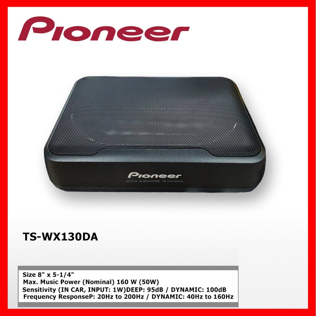 PIONEER TS-WX130DA เครื่องเสียงรถ ตู้ลำโพงซับเบส ซับบ็อกซ์ เบสบ็อกซ์ SUB BOX