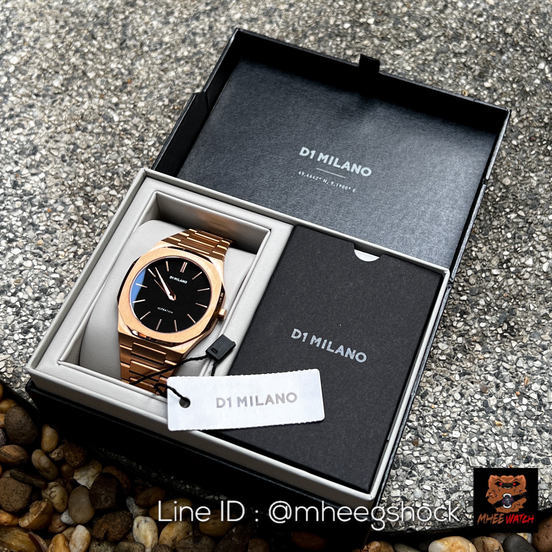 D1 Molano Ultrathin สีRose Gold หน้าปัดบางพิเศษ รุ่น UTBJ42 Luxury Watchในราคาเบาๆ