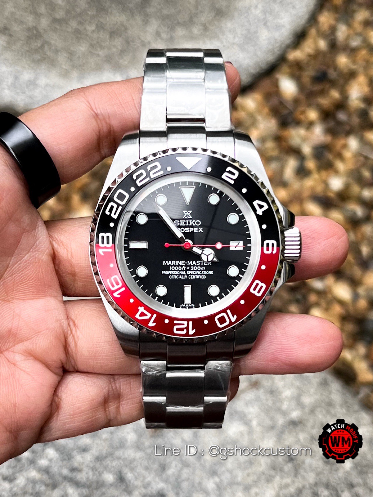 SeikoMod Coke Deepsea Design 44MM NH35 Automatic Movement