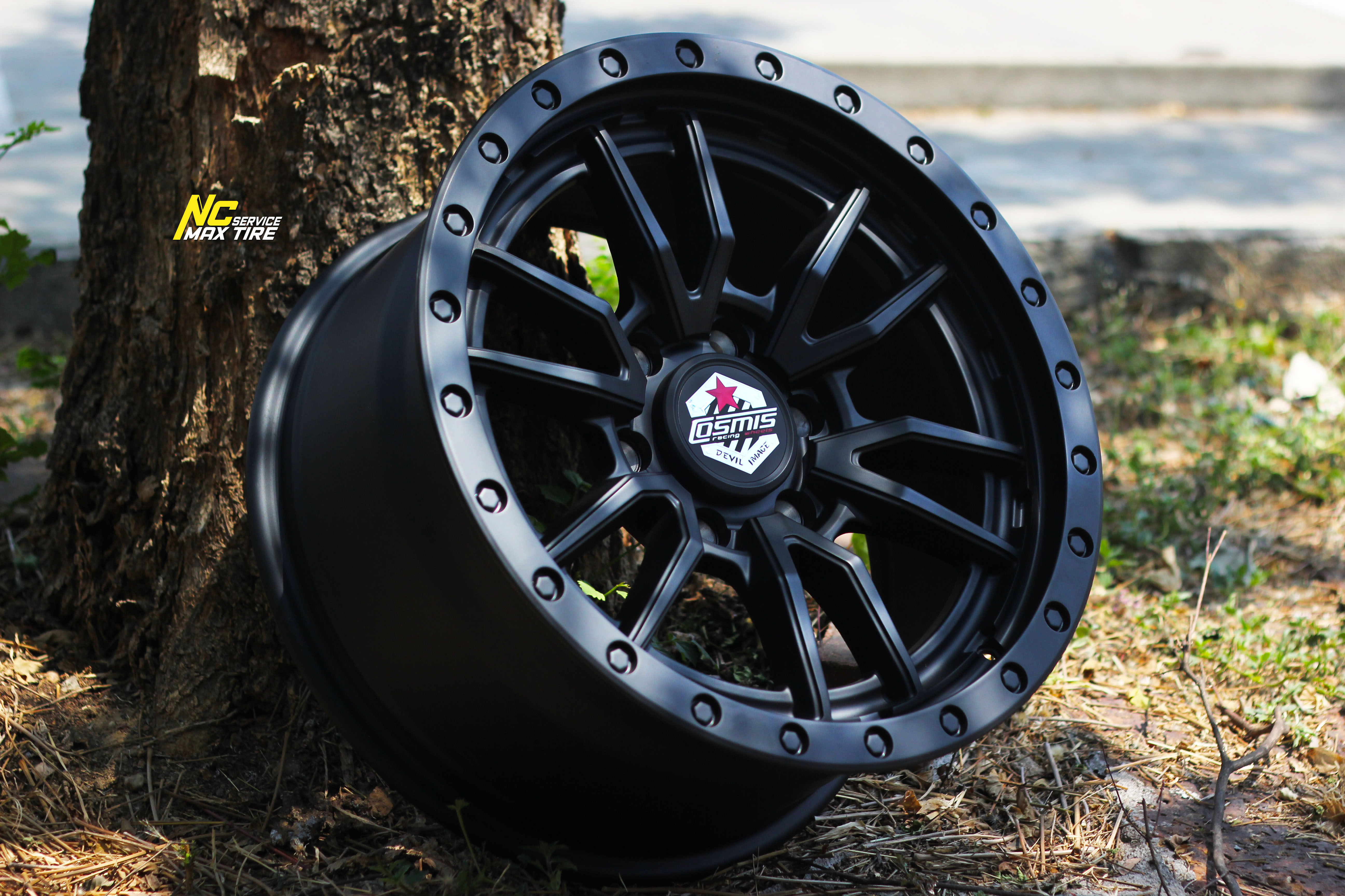 ล้อแม็กสวยๆ / ล้อแม็กออฟโรด / ล้อแม็กขอบ18 / Cosmis / DEVIL / VX-6 / OffRaod / 18x9.0 6H139.7 ET25 / ล้อแม็กสีดำด้านทั้งวง / NC
