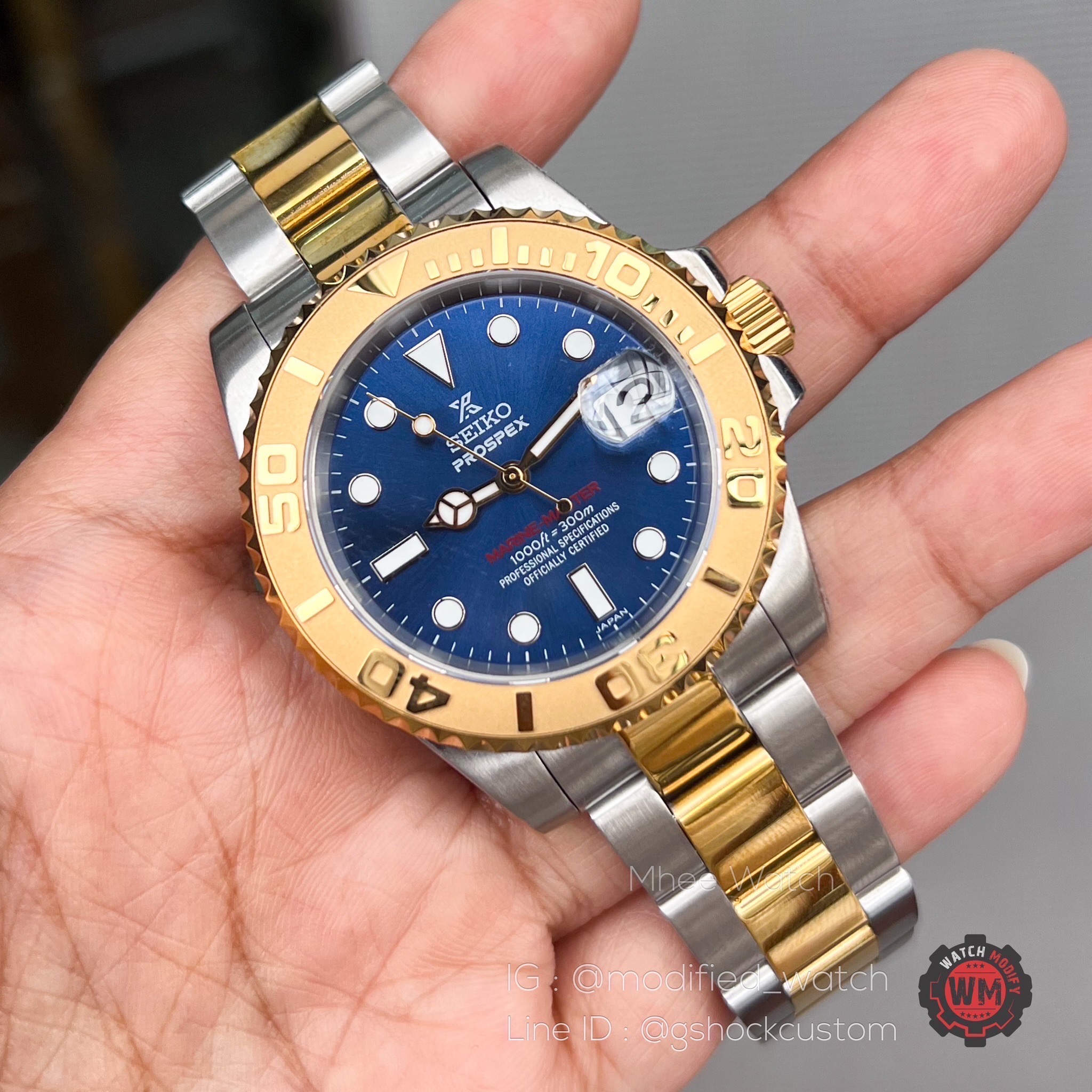 SEIKOMOD Yacht Master 2-tone Blue dial