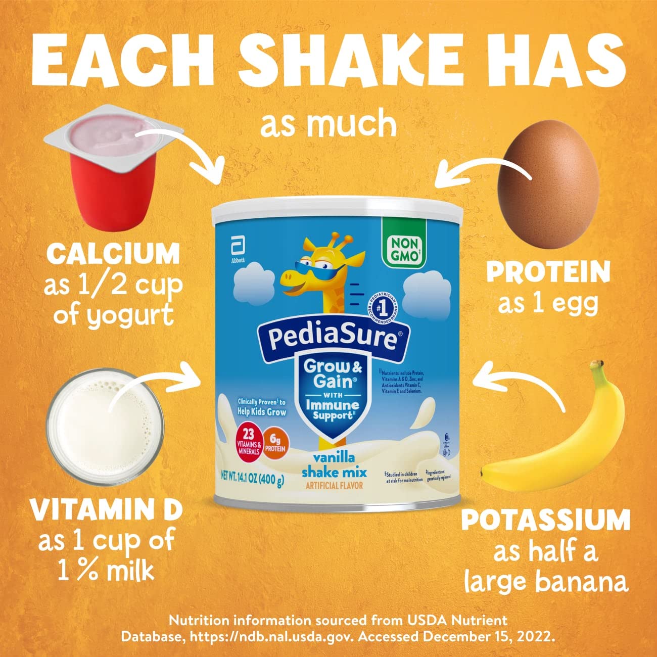 พรีออเดอร์ PediaSure Grow & Gain Shake Mix Powder นมชงสูตรเพื่อช่วยให้เด็กเติบโต