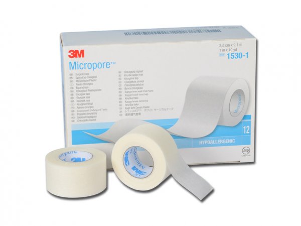 3M Micropore เทปแต่งแผลชนิดเยื่อกระดาษ(ยกกล่อง 12 ม้วน)