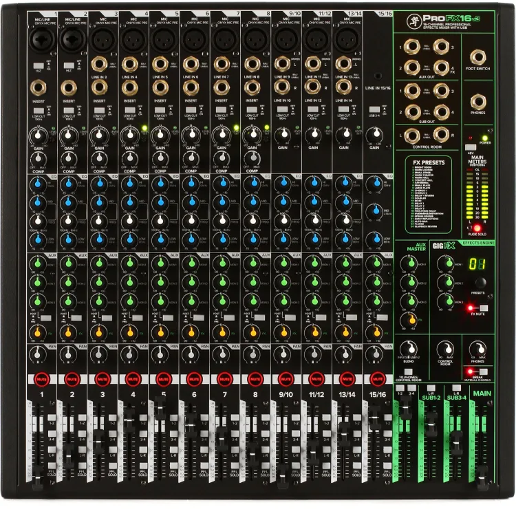 Mackie ProFX16v3 16-channel Mixer with USB and Effects