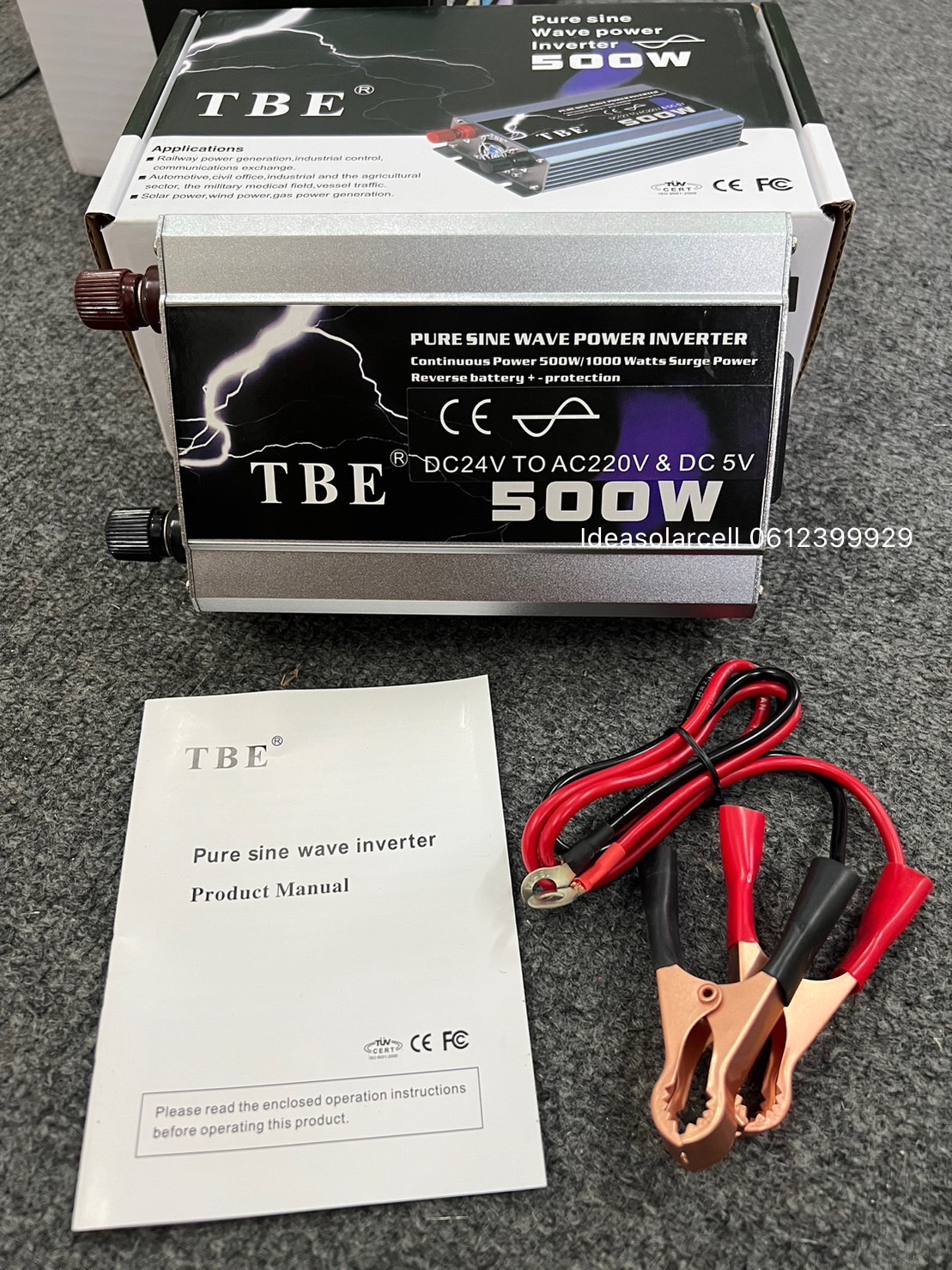 Inverter TPE PURE SINE WAVE 24v 500W ชิ้น 2023-04-19 09:05:19 2023-04-19 09:05:19