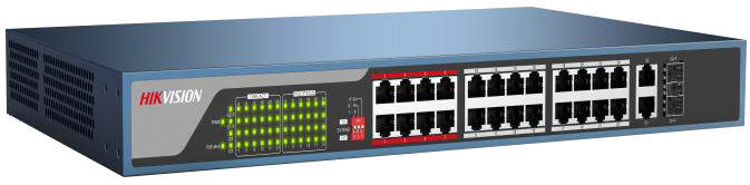 PoE Switch 24 Port+2 GbE 370W รุ่น DS-3E0326P-E