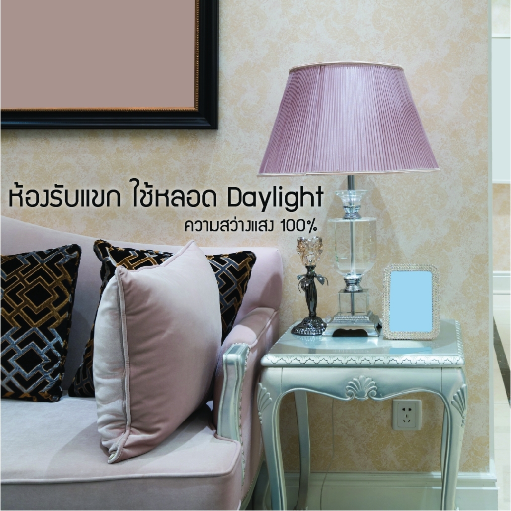 LED A60 Dimmable bulb 9W Daylight หลอดแอลอีดี A60 หรี่แสงได้ ใช้ร่วมกับสวิตซ์ดิม ขนาด 9 วัตต์ แสงขาวเดย์ไลท์