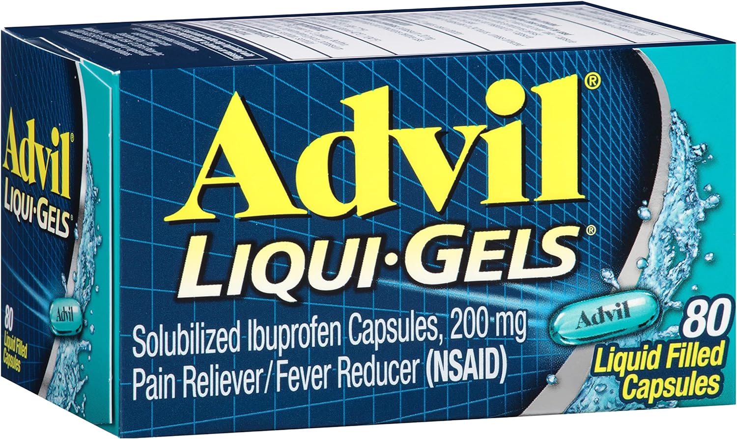 Advil Liqui-Gels บรรเทาอาการปวดสำหรับอาการปวดหัว, ปวดหลัง, ปวดประจำเดือนและบรรเทาอาการปวดข้อ ชนิดเจลแคปกลืนได้ง่าย สินค้าพรีออเดอร์ รอ 20 วัน