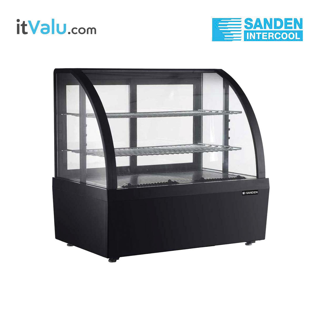 ตู้แช่เค้กตั้งโต๊ะ SANDEN รุ่น SKR-0070 ความจุ : 100 ลิตร ขนาดตู้ 70.5x42.2x68.7 cm. การรับประกันความเย็น 1 ปี คอมเพรสเซอร์ 1 ปี