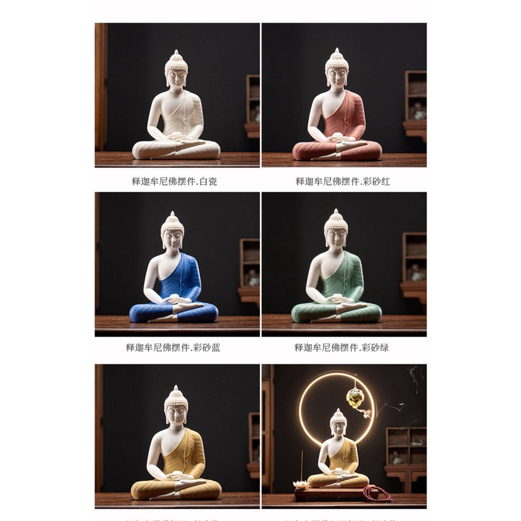 CT125B084 HAOYUN โคมไฟพระพุทธรูป พระพุทธรูป พระพุทธรูปปางสมาธิ โคมไฟLed ของตกแต่งห้อง