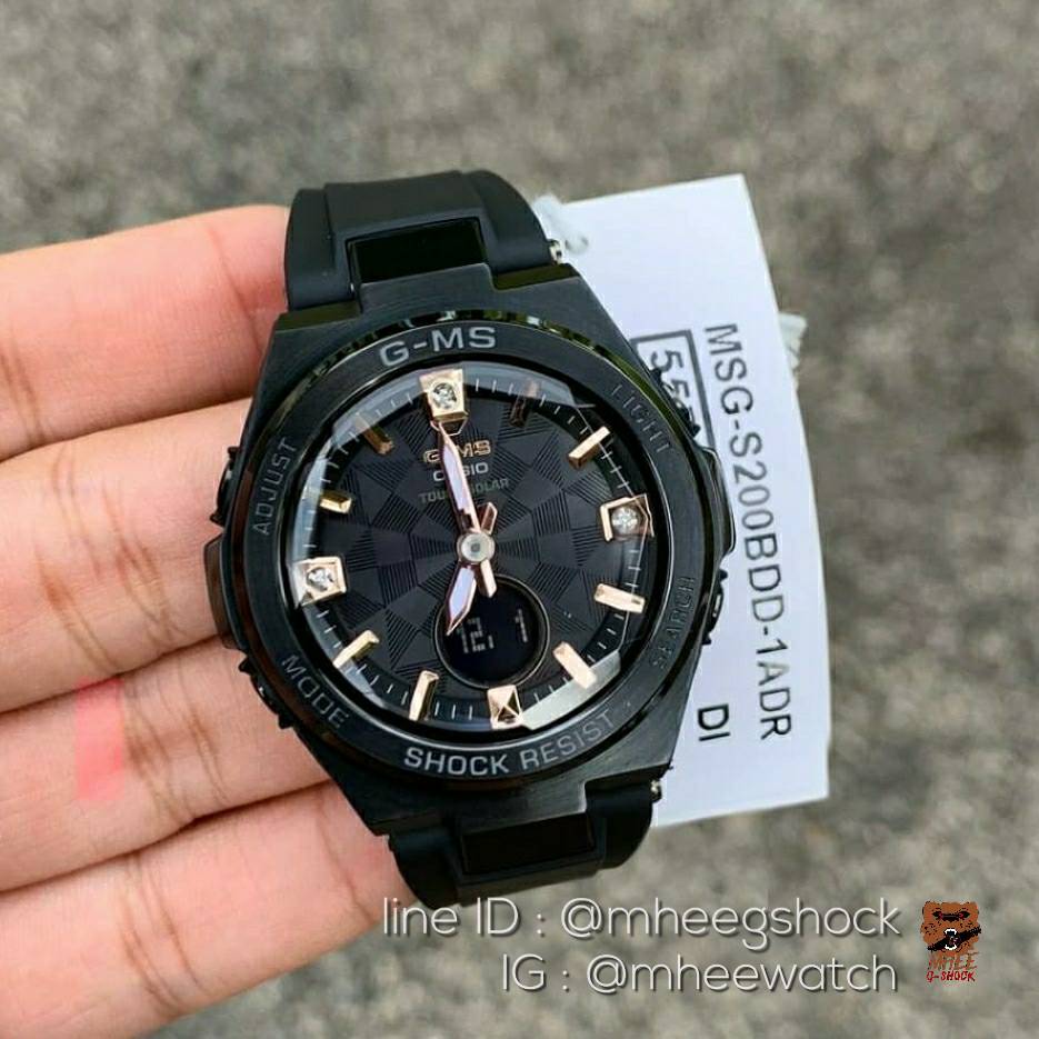 Baby-G G-MS Black Diamond รุ่น MSG-S200 Limited ของแท้ ประกันศูนย์