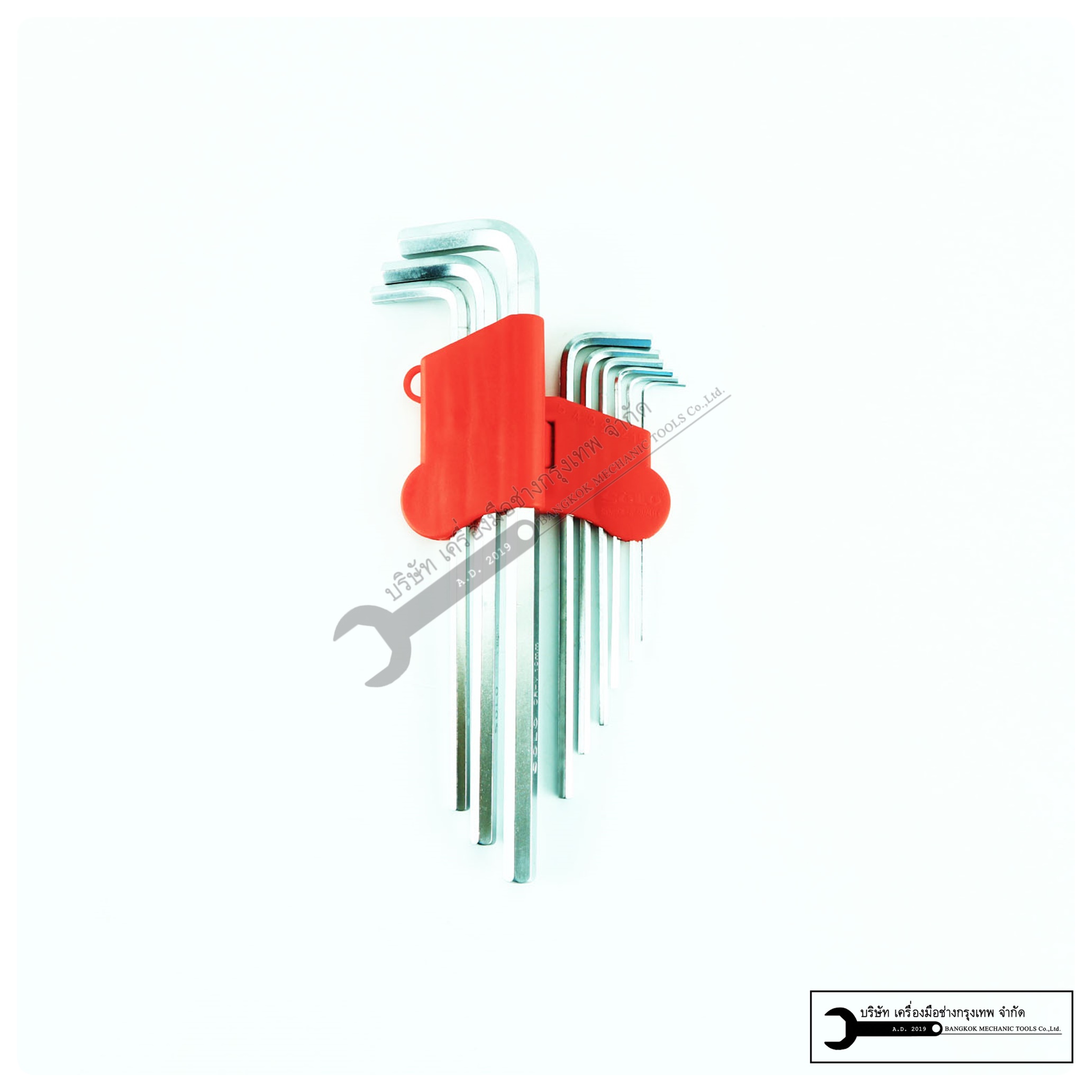 SOLO ชุดประแจหกเหลี่ยมแผงดำ แบบยาว เกรด CR-V (รุ่น 609 709 809)