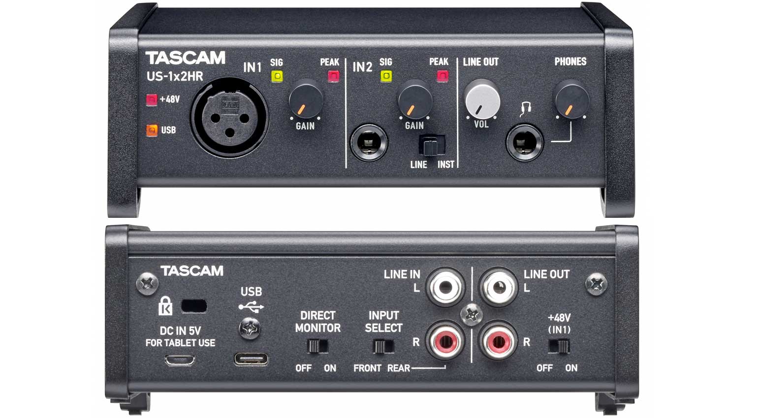 เครื่องบันทึกเสียง Tascam Audio Interface US-1X2HR