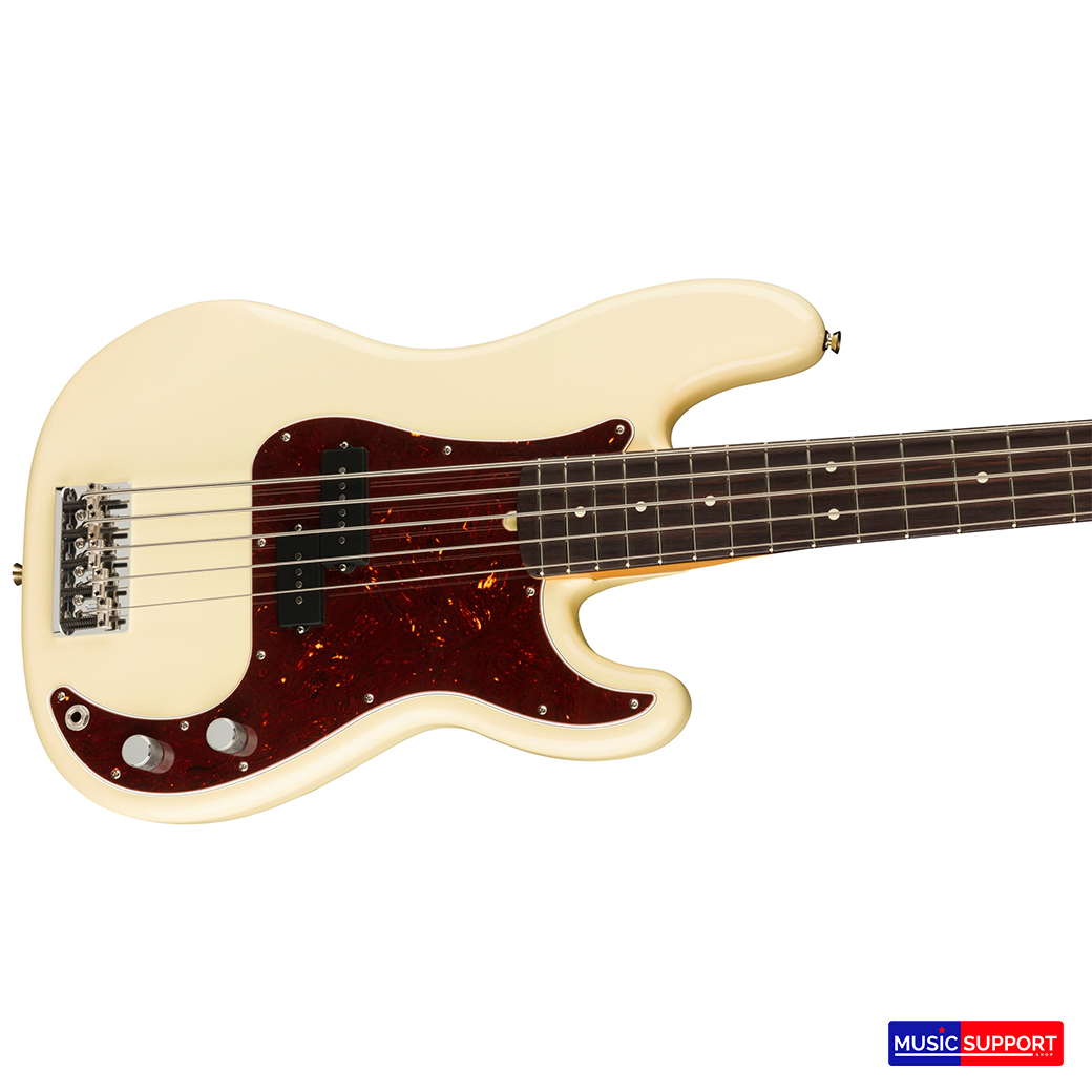 เบสไฟฟ้า Fender American Professional II Precision Bass®V RW Olympic White
