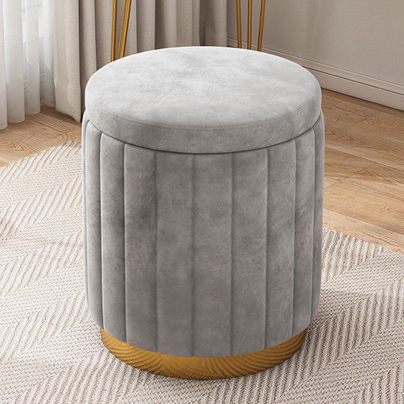 CT171D072 ZEITAKU สตูลโซฟา โซฟาใส่ของได้ เก้าอี้เครื่องแป้ง สตูลโซฟากลม