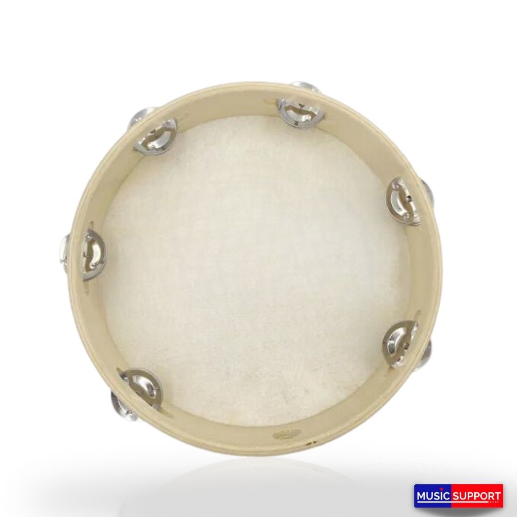 Tamborine แทมโบลินไม้ แบบหนัง 10 นิ้ว / TW-02